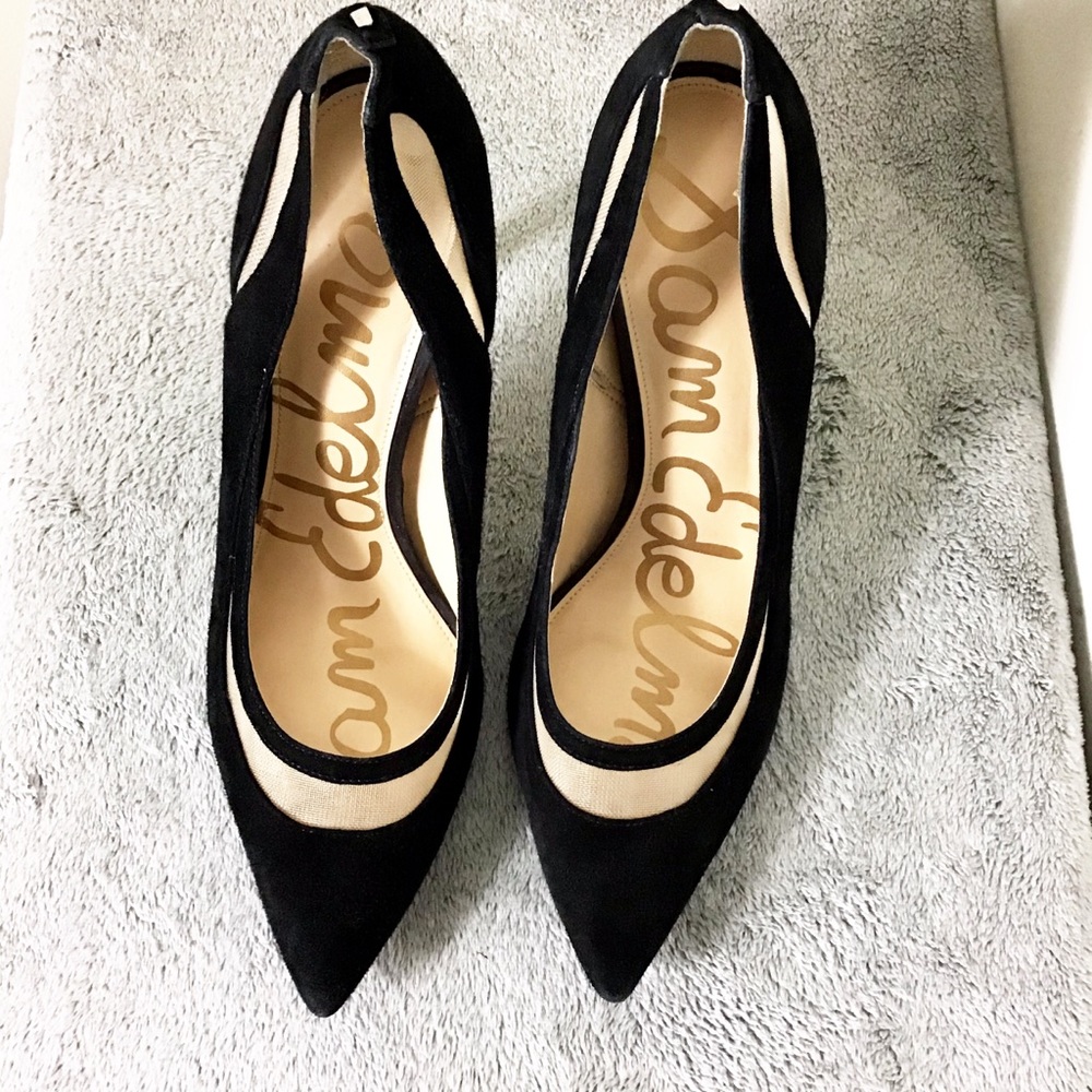 Black Nixon Heels by Sam Edelman - Size 10.5 rather small so more like a size 10